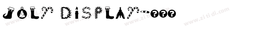 Joly Display字体转换